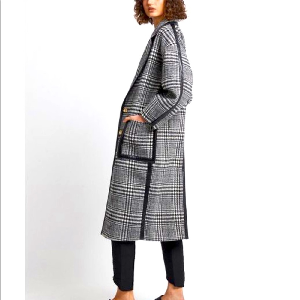 Aje
Heirloom Coat Color: Black White Check/Black size: M
